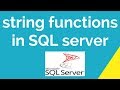 string functions in SQL server