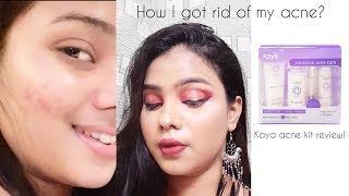 **KAYA ADVANCED ACNE CARE KIT REVIEW+DEMO**||MY ACNE JOURNEY+TIPS||DEBOSMITA DUTTA||