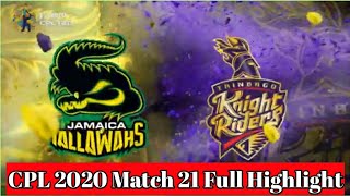 CPL 2020 Match 21 Highlights | Trinbago Knight Riders Vs Jamaica Tallawahs | TKR vs JT CPL HIGHLIGHT