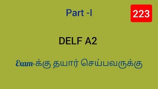 Part-I | Collection of DELF A2 Monologue Suivi