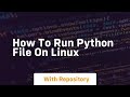 how to run python file on linux
