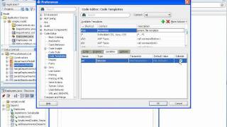 Code Template with Oracle JDeveloper