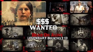 All 13 Legendary Bounty Cutscenes -Red Dead Redemption 2 Online - 3 Year Anniversary.