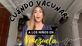 Una explicación fácil del esquema de vacunación de niños en Venezuela 😎💟.