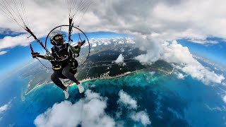 Volando Paramotor en las Nubes Riviera Maya