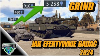 Efektywne badanie - Ciężki GRIND kilka trików  || WAR THUNDER ||