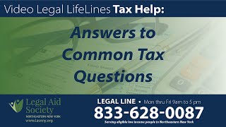 Tax Help from LASNNY Low Income Taxpayer Clinic