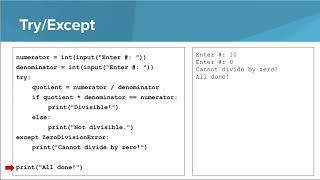 Intro Python- Exceptions