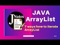 Seven (7) ways how to iterate ArrayList in Java