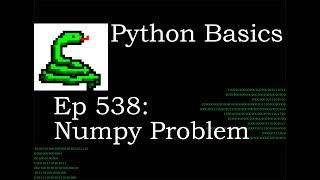 Python Basics Tutorial Numpy Problem Homogeneous Array