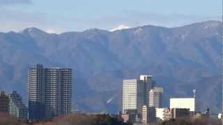 成瀬尾根道　山吹緑地から丹沢方面のながめ