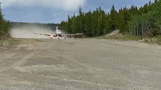 Pilatus PC-12 Takeoff Gravel Strip Chilko Lake BC