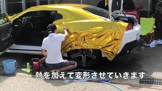 シボレーカマロ　自分でフルラッピングやってみたら・・・サイド編【アメ車】Chevy Camaro Wrap