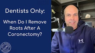 Root removal after a coronectomy