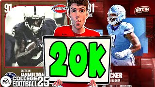 TOP 10 CHEAP BUDGET PLAYERS UNDER 20K IN COLLEGE FOOTBALL 25 ULTIMATE TEAM!