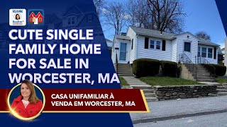 🏡 Cute Single Family Home for Sale in Worcester, MA - with Realtor Marcia Pessanha