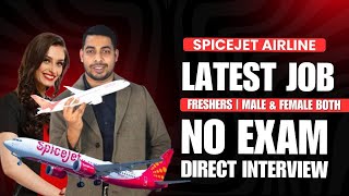 Spice Jet Airlines Latest Job Update | Freshers | Male \u0026 Female #airport #aviation #groundstaff #job