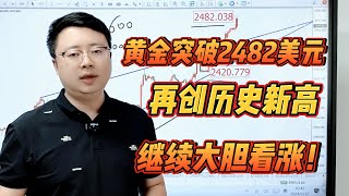 黄金突破2482美元！再创历史新高，继续大胆看涨！【外汇交易策略】