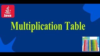 Multiplication table (Java GUI) | Shihab365