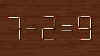 Turm the wrong equation into correct | Matchstick Puzzle 7-2=9