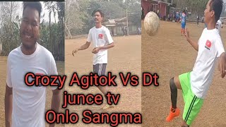 Dt junce vs Crozy Agitok Youtubers football  😱🙄