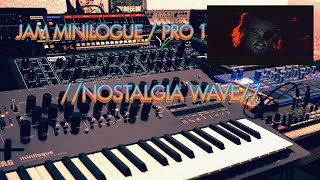 Jam with Korg Minilogue and Behringer Pro-1 //NOSTALGIA WAVE// Retrowave