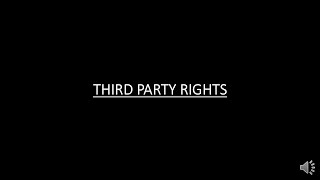 THIRD PARTY RIGHTS AND DISCHARGE LECTURE