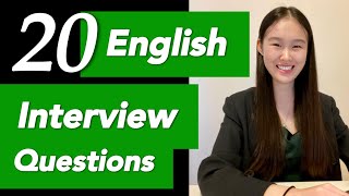 [chn/eng] Mock English Interview: 20 Practice Questions 模拟英文面试！练习20个面试问题