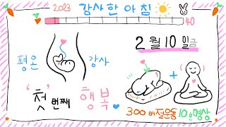 🐇2023년 감사한 아침🌞 감사 키우기🌱 [🥕40]