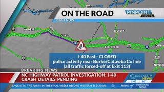 'Police activity' closes I-40 East in Burke County: NCDOT