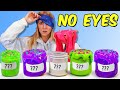 BLINDFOLDED GUESS THE SLIME CHALLENGE!!!