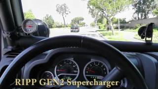 Jeep Wrangler 0-50mph Stock vs. Superchips vs. RIPP GEN2 Supercharger