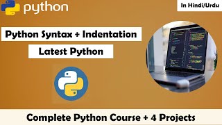 Python Syntax with Indentation in Hindi | Complete Python + OOP + Projects