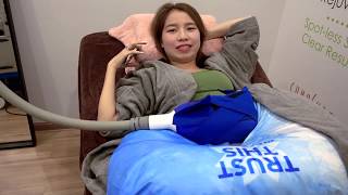 988 DJ Joycelyn Huimin, tries out #coolsculpting fat freezing treatment in Sliq Clinic.