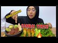 MUKBANG AYAM GORENG - SAMBAL TERASI ULAM/LALAPAN