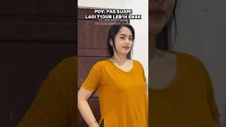 PAS SUAMI LAGI TIDUR LEBIH ENAK #suamiistri #ngakak #lucu #trending #viral