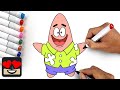 How To Draw Patrick Star | Spongebob Squarepants