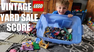 $10 Vintage LEGO Yard Sale Bin & 3 LEGO Sets for $1.50