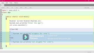 Write a program on vote in java programming