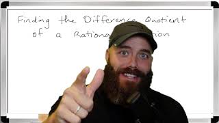 Difference Quotient (Rational Function)
