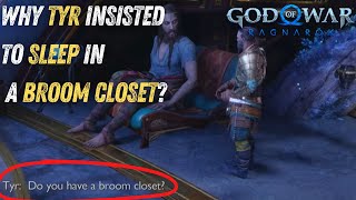 The Real Reason Behind Tyr asking to Sleep in a BROOM CLOSET at Sindri's House | God of War Ragnarök