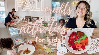 FALL CRAFTS AND ACTIVITIES FOR KIDS | How I plan and set them up |