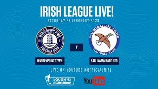 Warrenpoint Town vs Ballinamallard United - LIVE