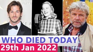 Celebrities Who Died Today 29 January 2022