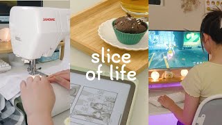 cozy introvert diaries: museum visit, sewing, gaming, baking, reading manga 🍀 slice of life 1