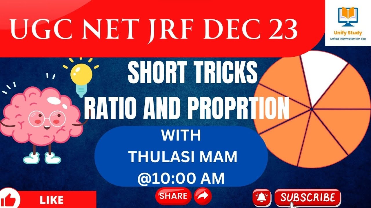 Ratio And Proportion Tricks -Mathematical Reasoning - Day 2 | UGC NET ...