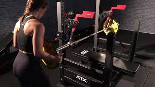 Bench Press olympique professionnel pour développé couché avec rack de sécurité : ATX 🇩🇪