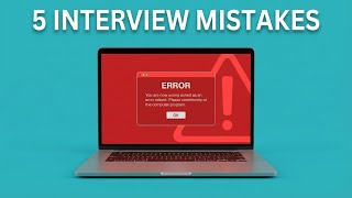 Top 5 Mistakes to Avoid in Coding Interviews