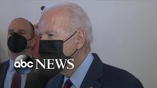 President Biden takes questions from reporters regarding Russia and Ukraine tensions