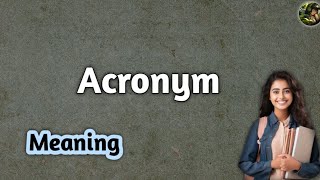 Acronym meaning